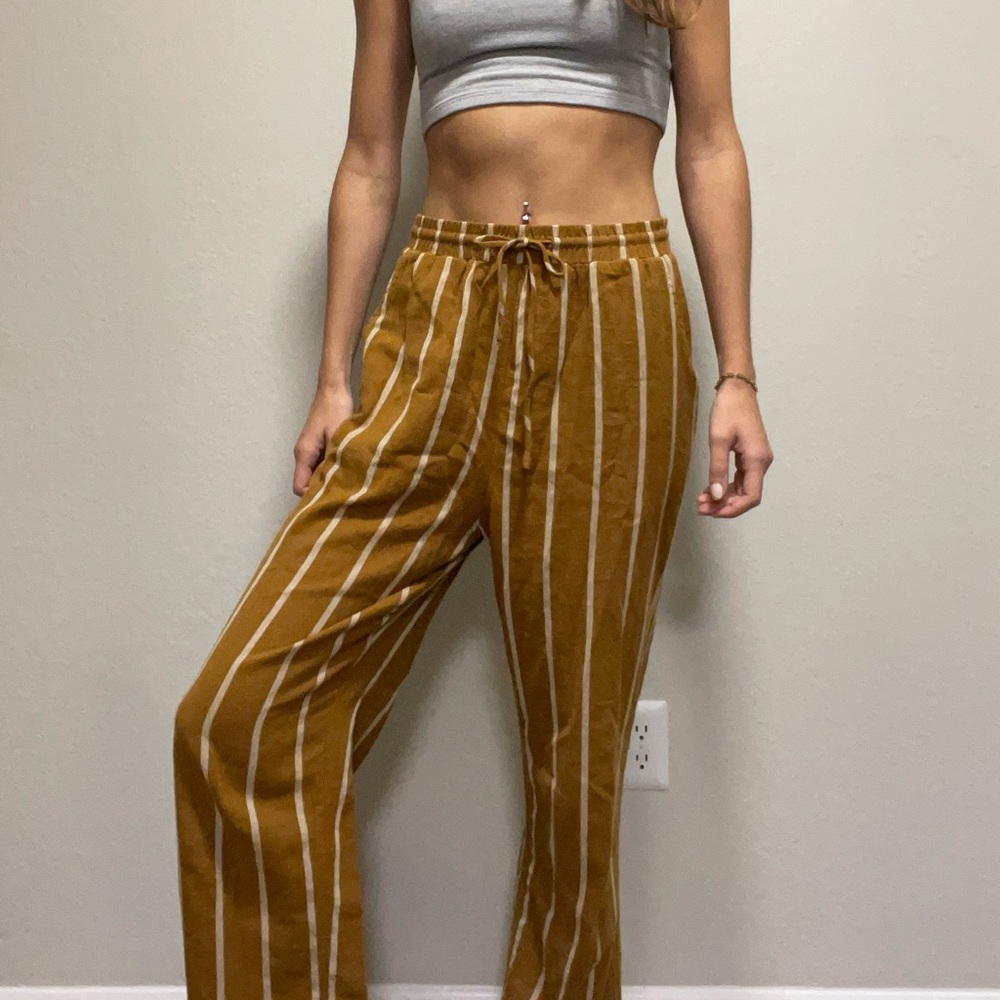 Wide Leg Linen Pants